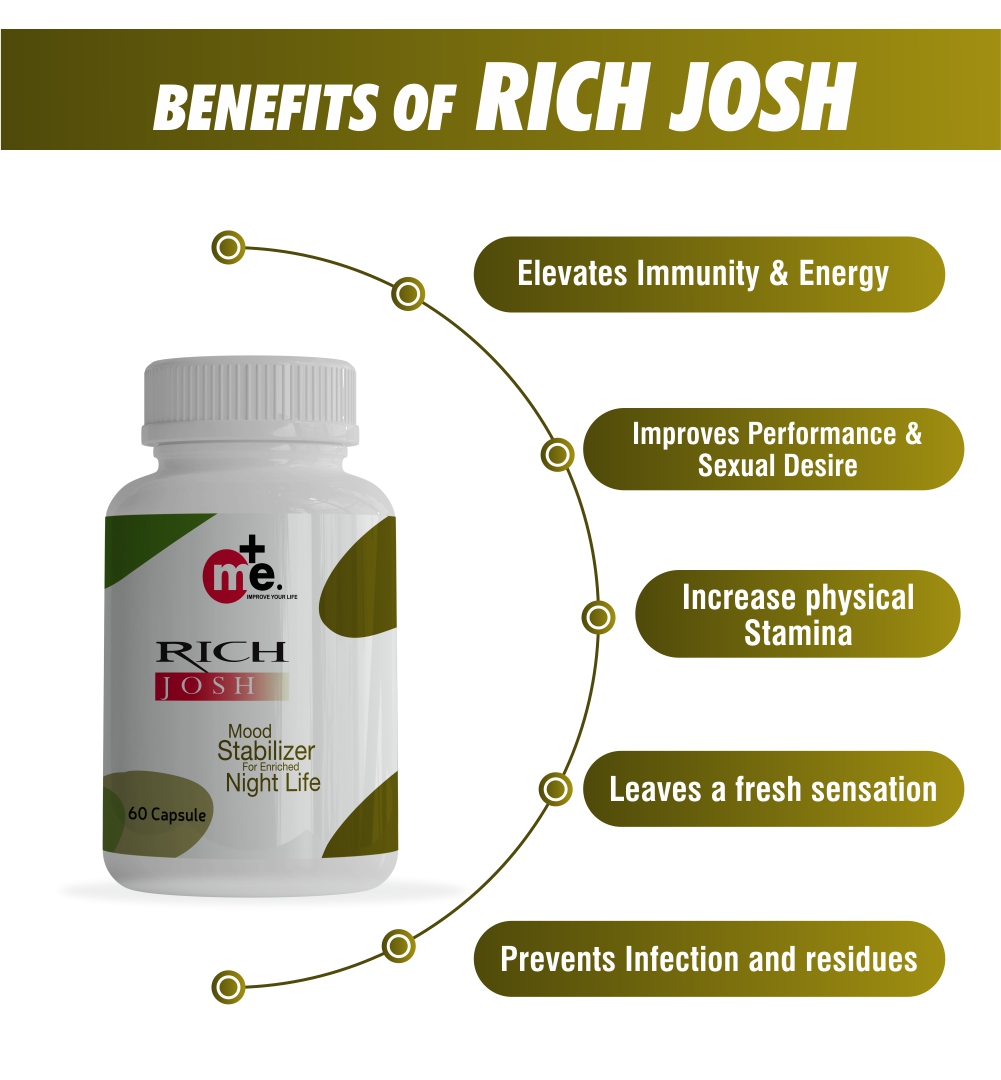 Rich Josh Cap Enhance Power and Boost Energy | Boost Immunity and Rejuvenates Mind,Body.