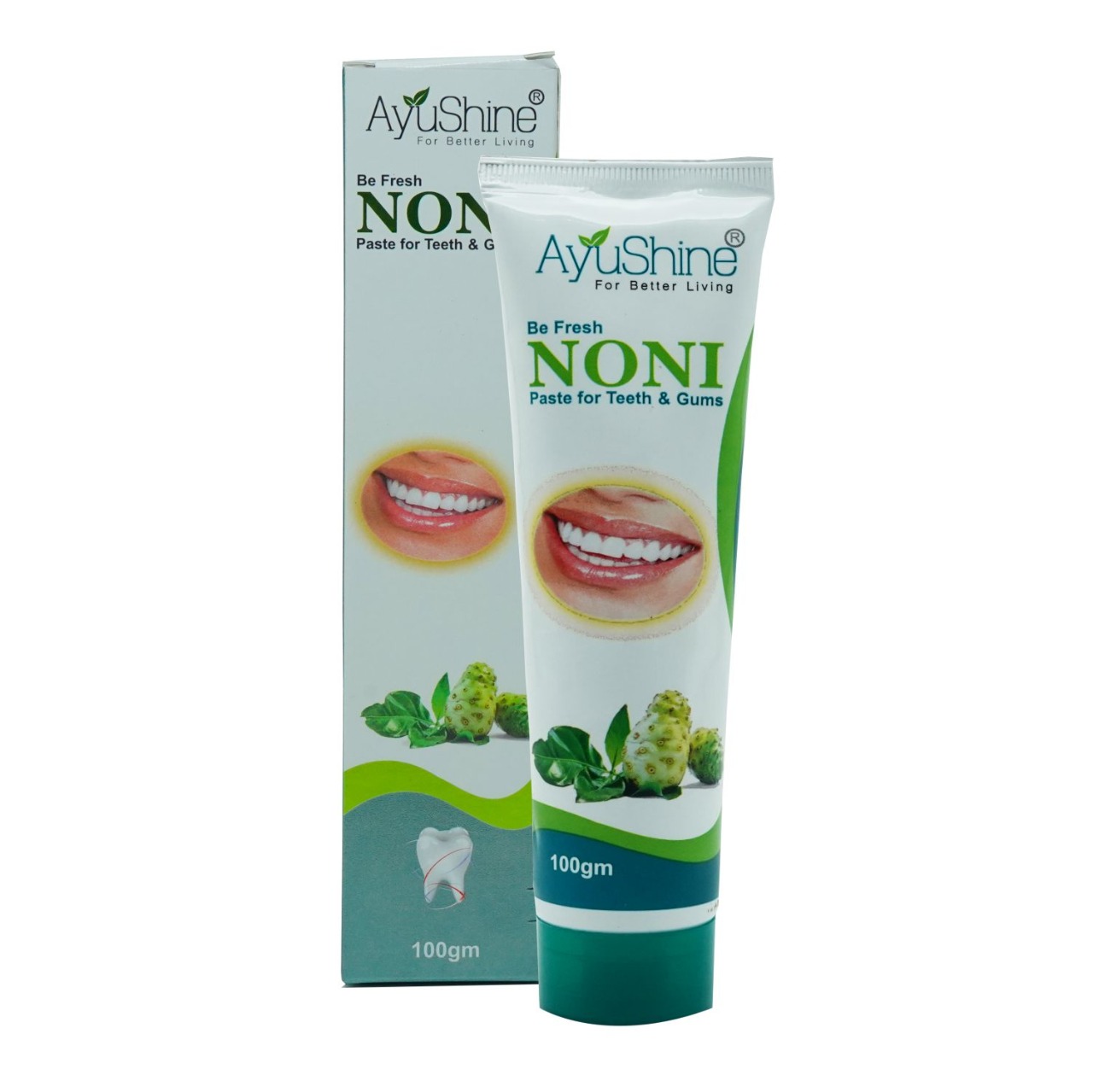 Ayushine noni paste | Complete Ayurvedic Oral Care, Pure Herbal, Natural, No Chemicals - Protect Enamels, Strengthens Gums, Reduce Plaque